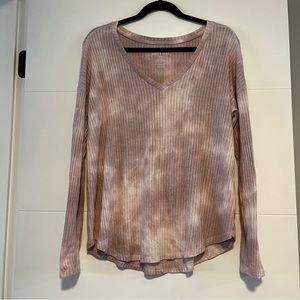 American Eagle | Ribbed Long Sleeve Shirt